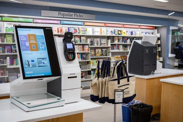 New Popular Picks collection in the lobby and self-checkout stations