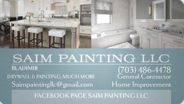 Saim Painting LLC 703-486-4478 txt with your services Need please MD DC VA Area