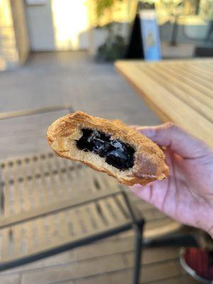 A bite inside the oreo taiyaki