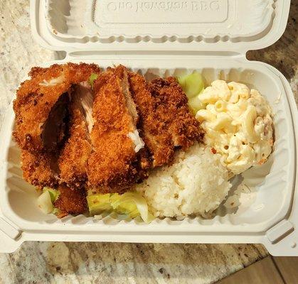 Chicken Katsu. Ian loves this!