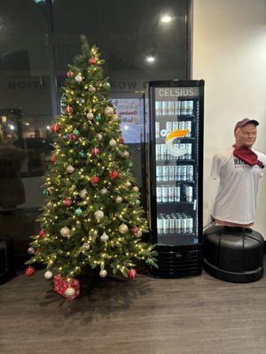 Holiday decor, energy drinks, and Bob