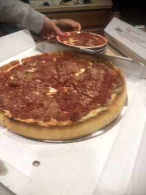 Deep dish Chicago special