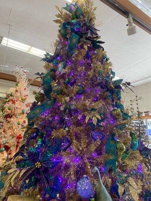 Radiant Splendor Holiday Peacock tree