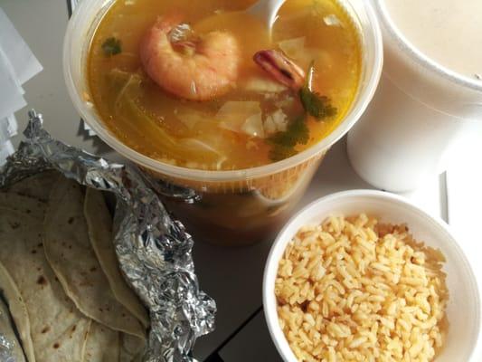 Seafood caldo