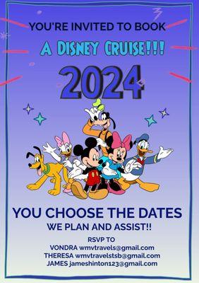 Let Us Book Your Disney Cruise Today!!