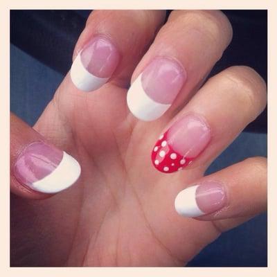 acrylic nails with nail art