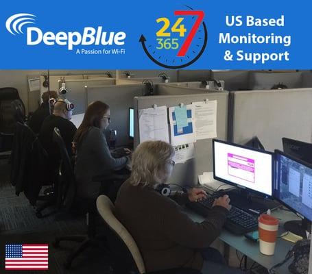 US Based Helpdesk for monitoring and support