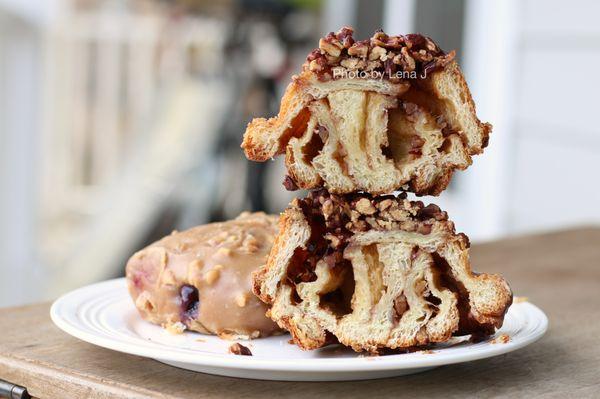 Inside of Pecan Sticky Bun ($3.61)