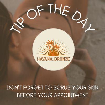 Exfoliation is a must before your appointments