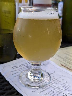 White Fiddlehead Witbier, $7.25 prior to tax