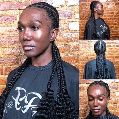 Fliptastic French Braids (4-6 French braids includes hair and shampoo treatment)