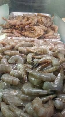 Fresh jumbo shrimps and blue crabs available daily.