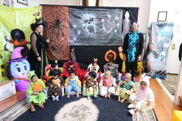 14th Halloween Celebration of Kidsplanet Daycare in 2016.  All the little ones came with amazing dresses and all of them were very Happy.