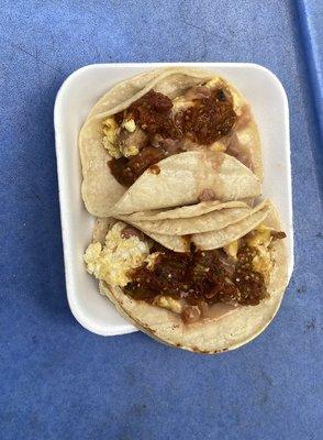 Breakfast Tacos with a Kick