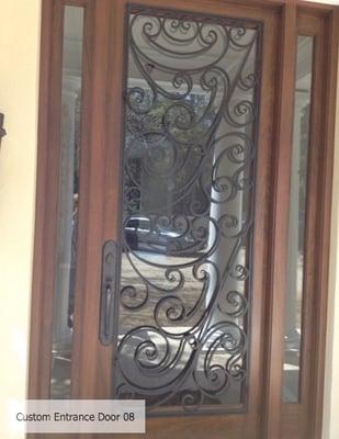 Isaac's Ironworks "Excellence by Design"- Photo of our Custom Entrance Door. Call us for your Free On-Site Estimate  818-982-1955. All SoCal