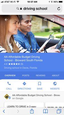 AA Budget Driving School