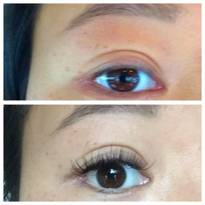 It's crazy what eyelashes can do. I don't even wear eye makeup anymore