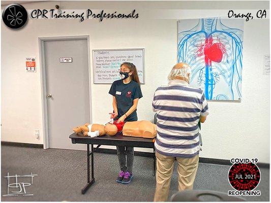 A big mahalo to Heart CPR Instructor - "Kimia" (Thumbs up)