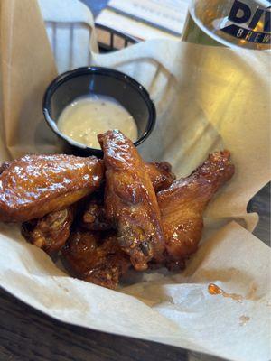 Honey sriracha wings