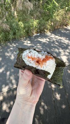 Spicy cod roe rice ball