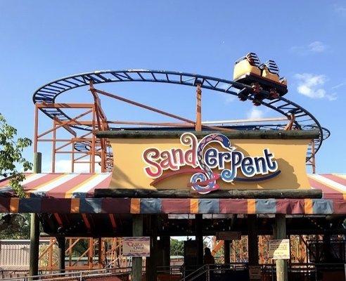 Sand Serpent Family-friendly Kids Rollercoaster, Busch Gardens Theme Park, Tampa