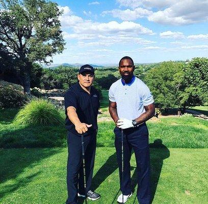 Two of our favorite clients Charles Woodson and his wine label manager Rick Ruiz