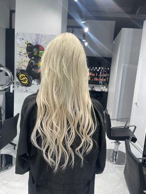 22 inch extensions done by David