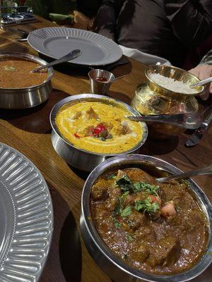 Curries served family style