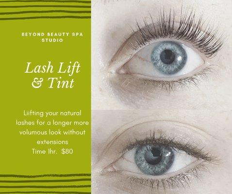 Try a Lash Lift & Tint