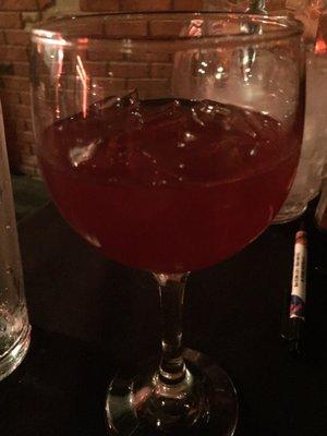 Half filled sangria