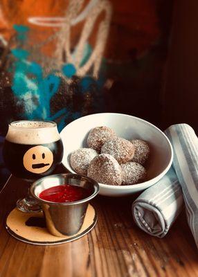 The Fermatorium's Apple Cider donuts.