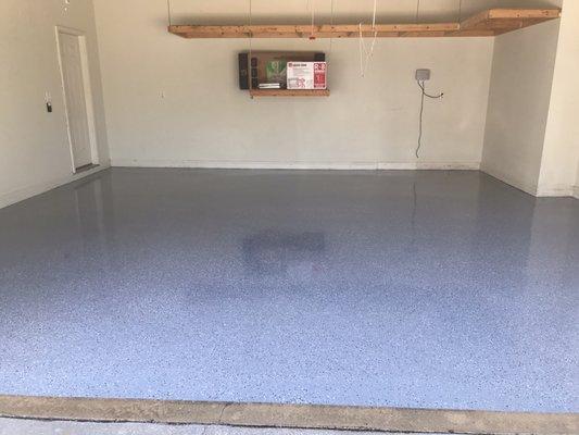 Garage floor epoxy coating