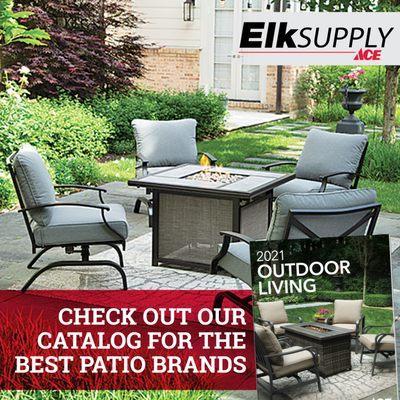 Check out our Outdoor Living catalog on ElkSupply.com for a selection of the best patio sets and more.