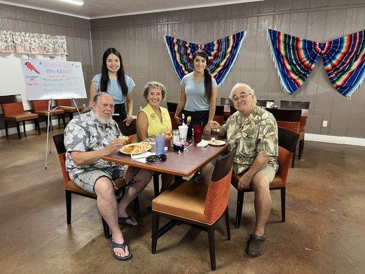 Dragonhead Retreat Innkeepers Jeffery Lee Basehore, Architect & Kathy Holdway with pal Kevin Hill, plus owners.