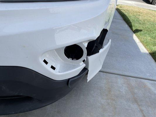 Front end damage