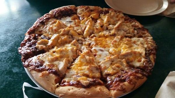 BBQ chicken pizza! Yummy