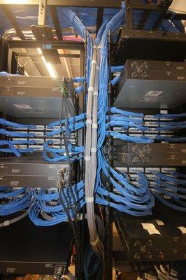 Gray wires were run by Integration Engineers. It's our priority to ensure a clean product instillation every time.