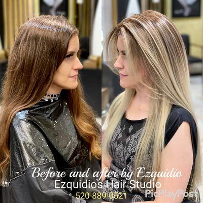 Balayage haircut and style by Ezquidio