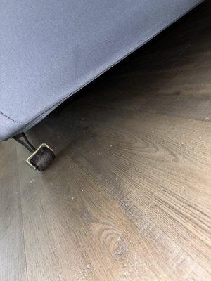 Dirt under the bed