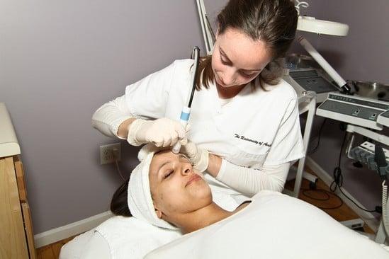 Learn with dermabrasion & light therapy equipment.