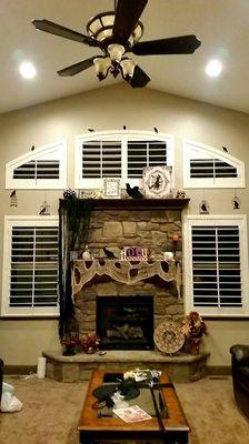 We custom make our own shutters for any shape of window right here in Phoenix