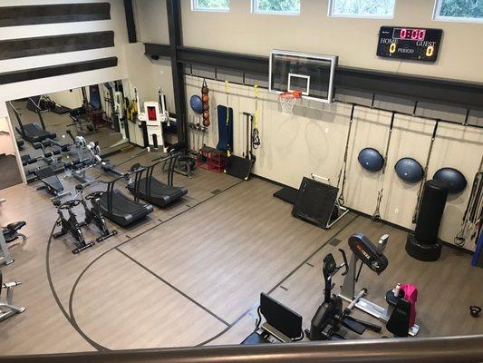 2nd Floor includes cardio, dumbbells, and more!