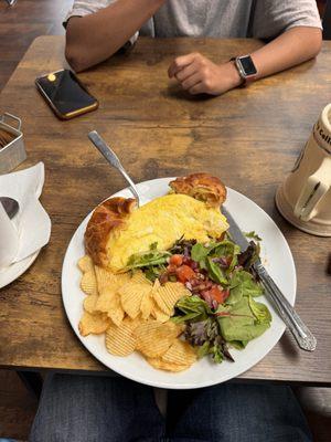 Southern Omelette and Iced Coffee