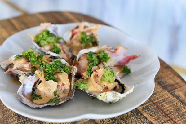 Oysters Carbonara