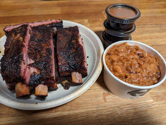 Spare Ribs Burnt End Baked Beans