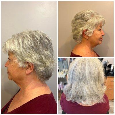 Amazing before and after by stylist Ellen