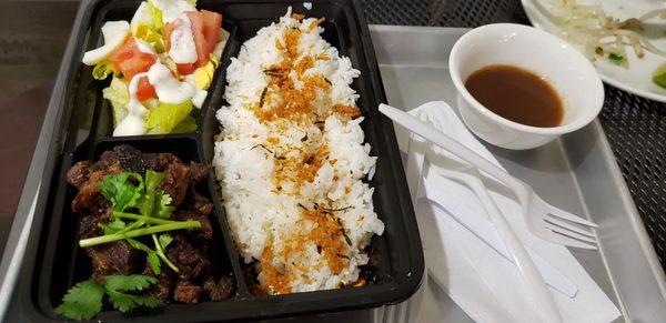 Bbq beef Bento box