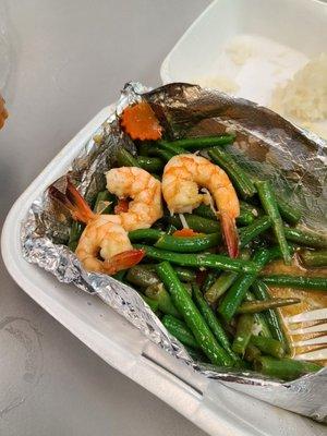 green beans with shrimp