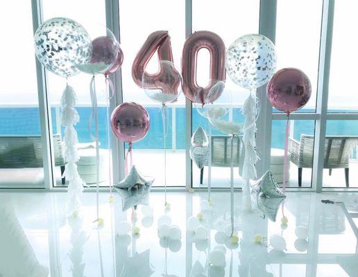 Custom Balloon decorations Our talented team can help you with any specific need that you might have. Choose the colors and styles you want