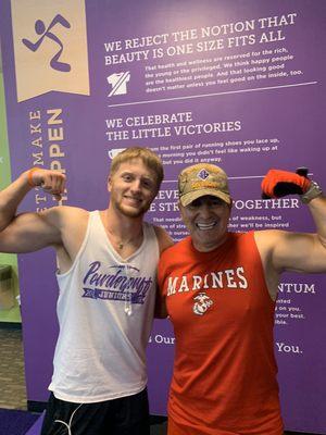 This me and Trinton after a great workout ‍. Great friendships are made here.